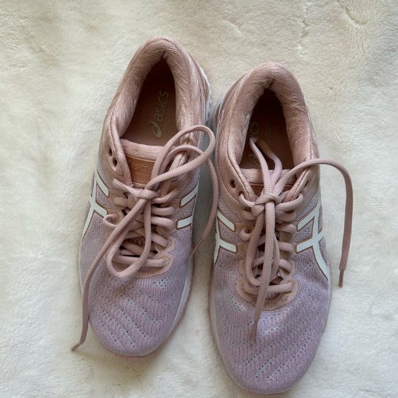 EUC, ASICS GEL-NIMBUS 22, Ginger Peach (Light Pink)/White, Women's Size 6.5 - Picture 2 of 7